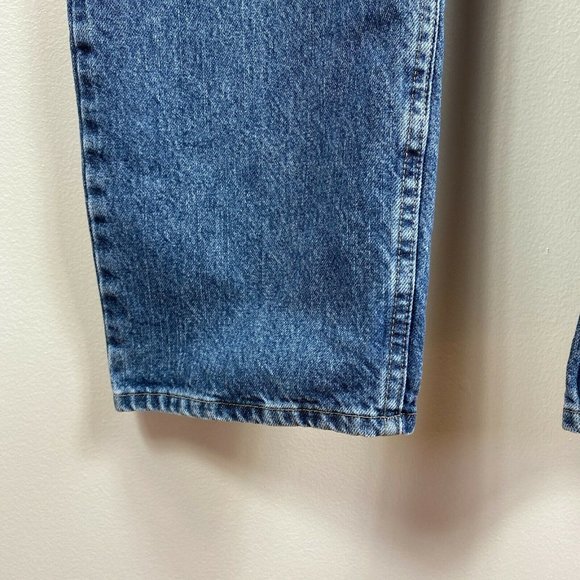 Wrangler Jeans 44 x 32 Regular Fit Medium Dark Wash Denim Straight Leg - Picture 4 of 11